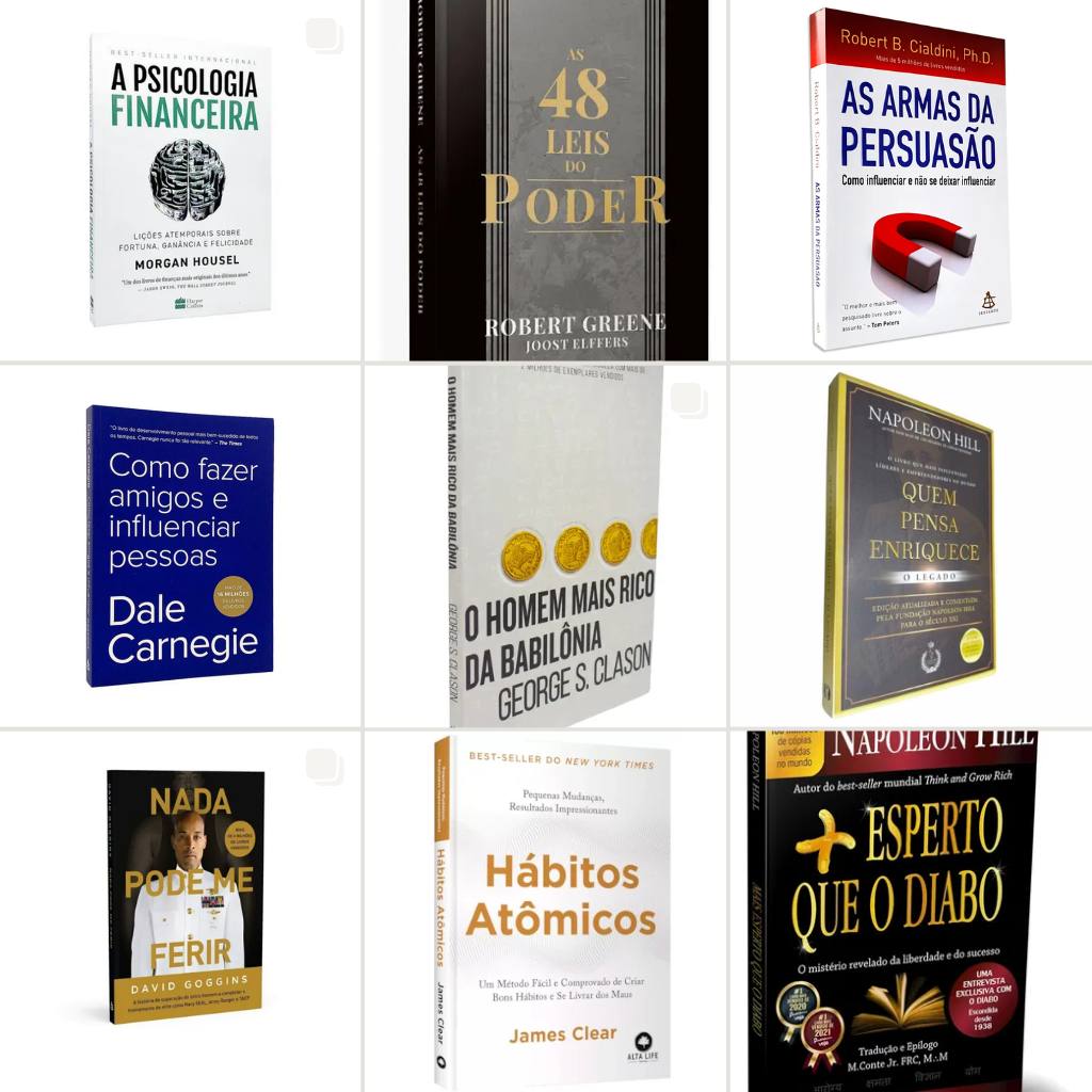 Combo de 9 livros digitais